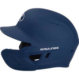 Rawlings Mach One-Tone Navy Matte Helmet with EXT Flap For Right-Handed Batter