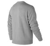 New Balance Men's MT83576 Essentials Linear Brushed Crew Sweatshirt Grey