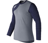 NEW BALANCE MT7370R Seamless X4J Asymmetrical RIGHT Pullover (Men's) NAVY