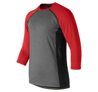 NEW BALANCE Men's 4040 Compression Top 3/4 SLEEVE TMMT650 Red
